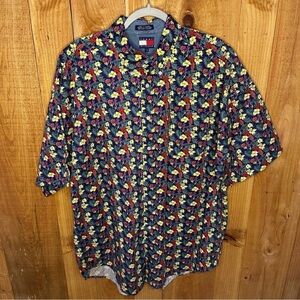 Tommy Hilfiger Men's Colorful Floral Button Down Shirt